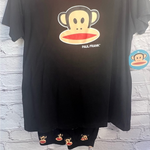 Paul Frank 2pc pajamas monkey face pattern size M - Picture 5 of 13